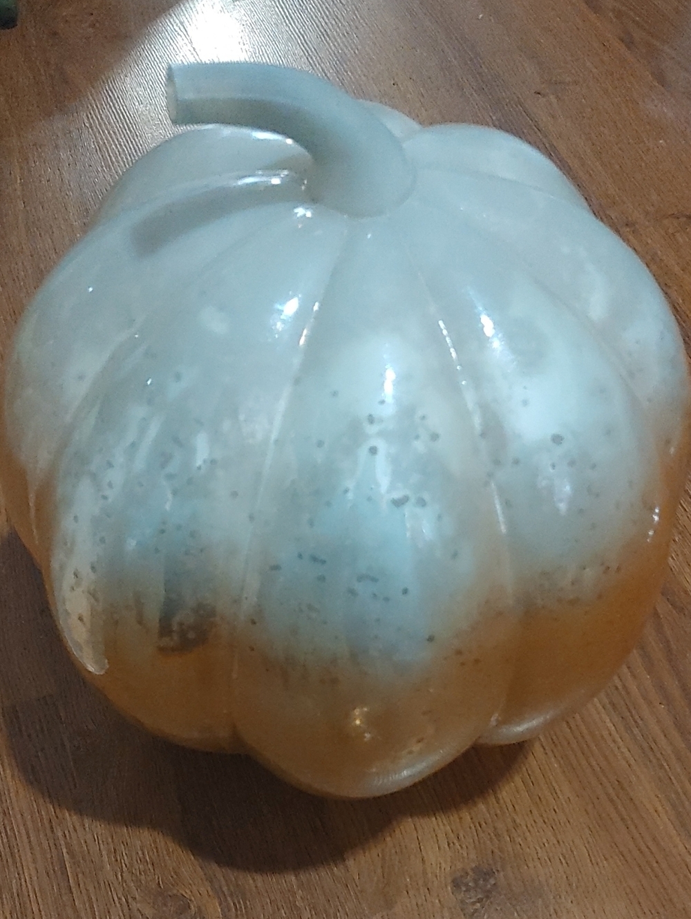 Ombré Decorative Pumpkin - White and Orange